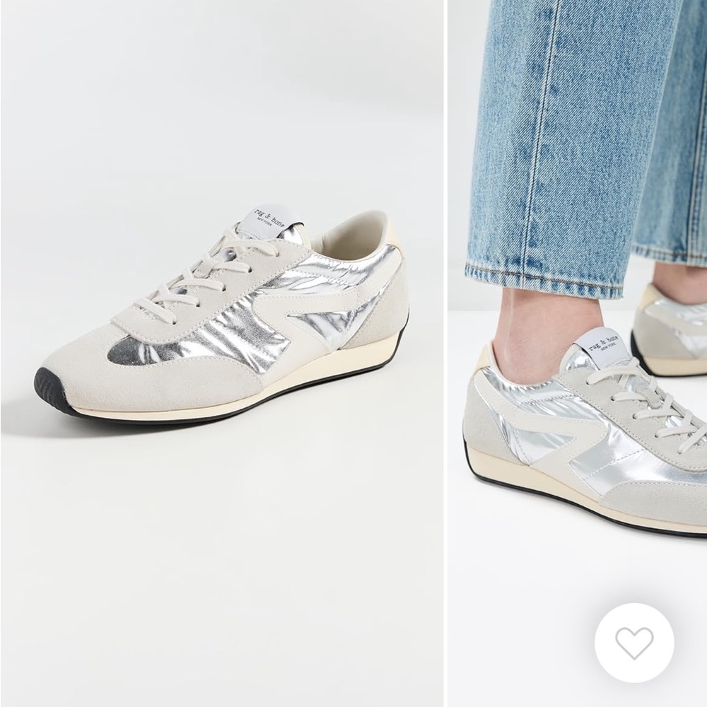 Rag and bone metallic retro runner slim